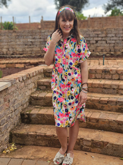 Larissa Floral Smudge Dress