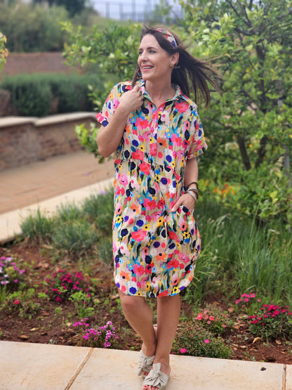 Larissa Floral Smudge Dress