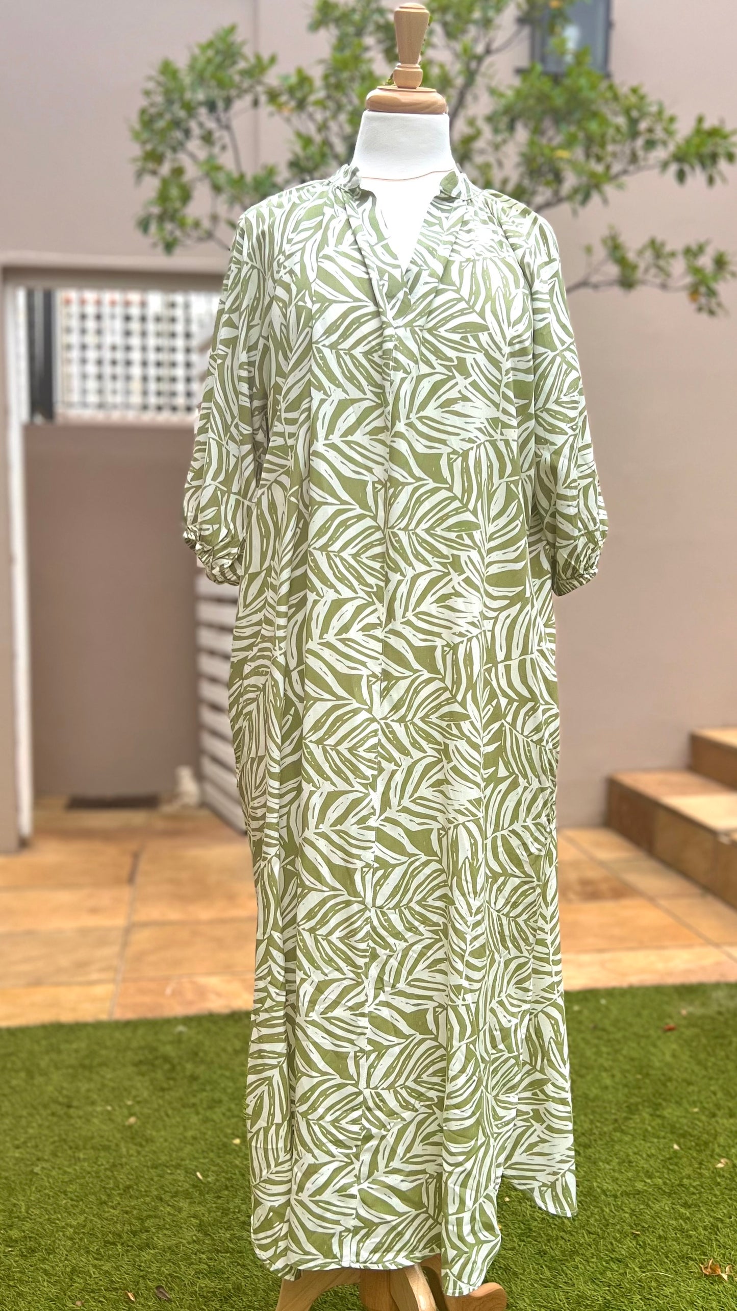 Green Floral Easy Wear Tunic