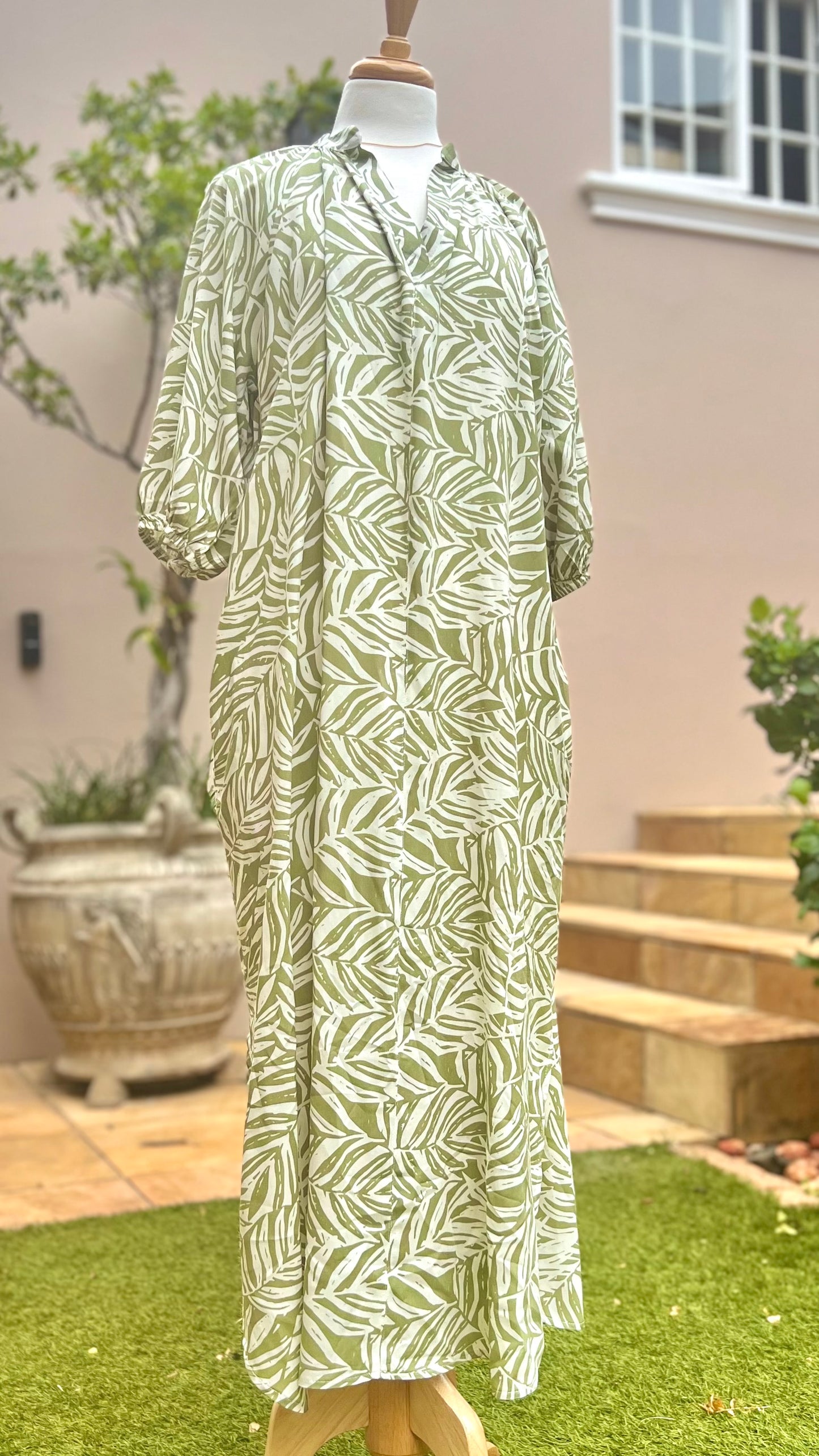 Green Floral Easy Wear Tunic