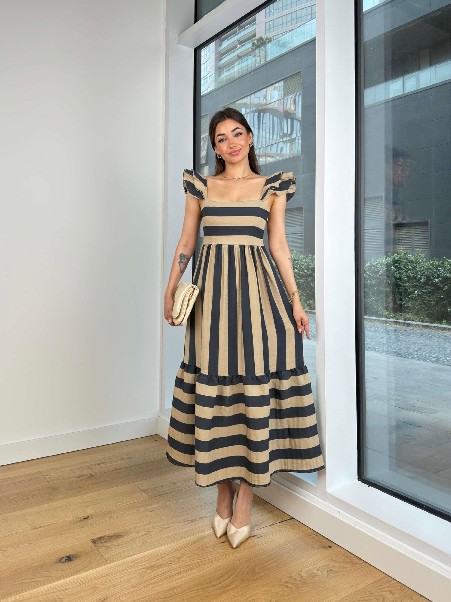 Jolie Striped Maxi Dress