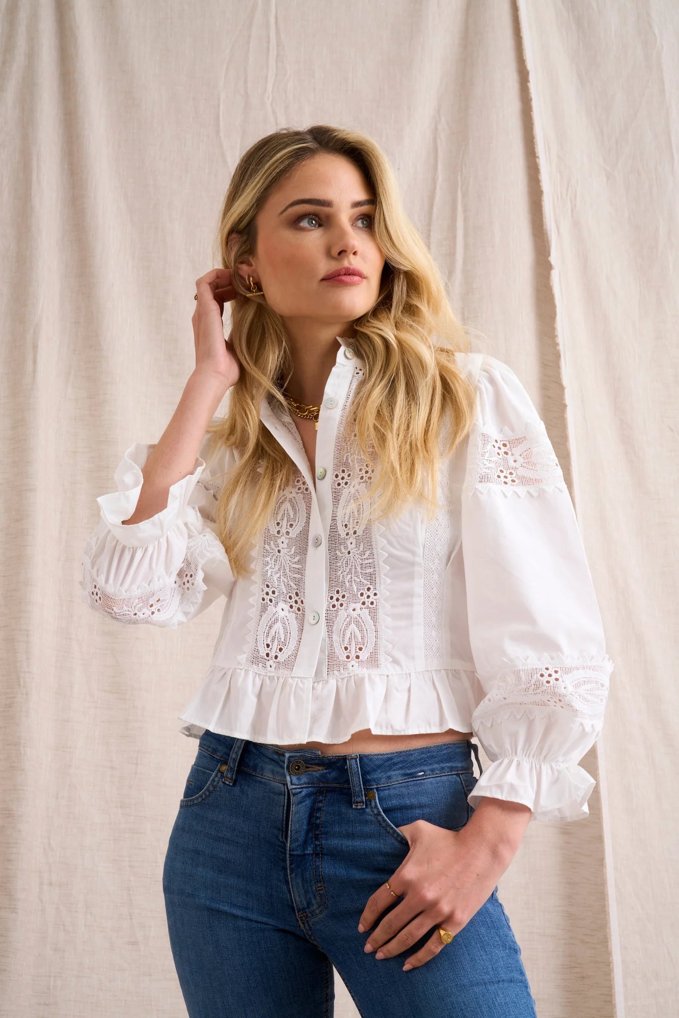 White Trim Shirt