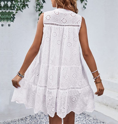 Anglaise White Dress